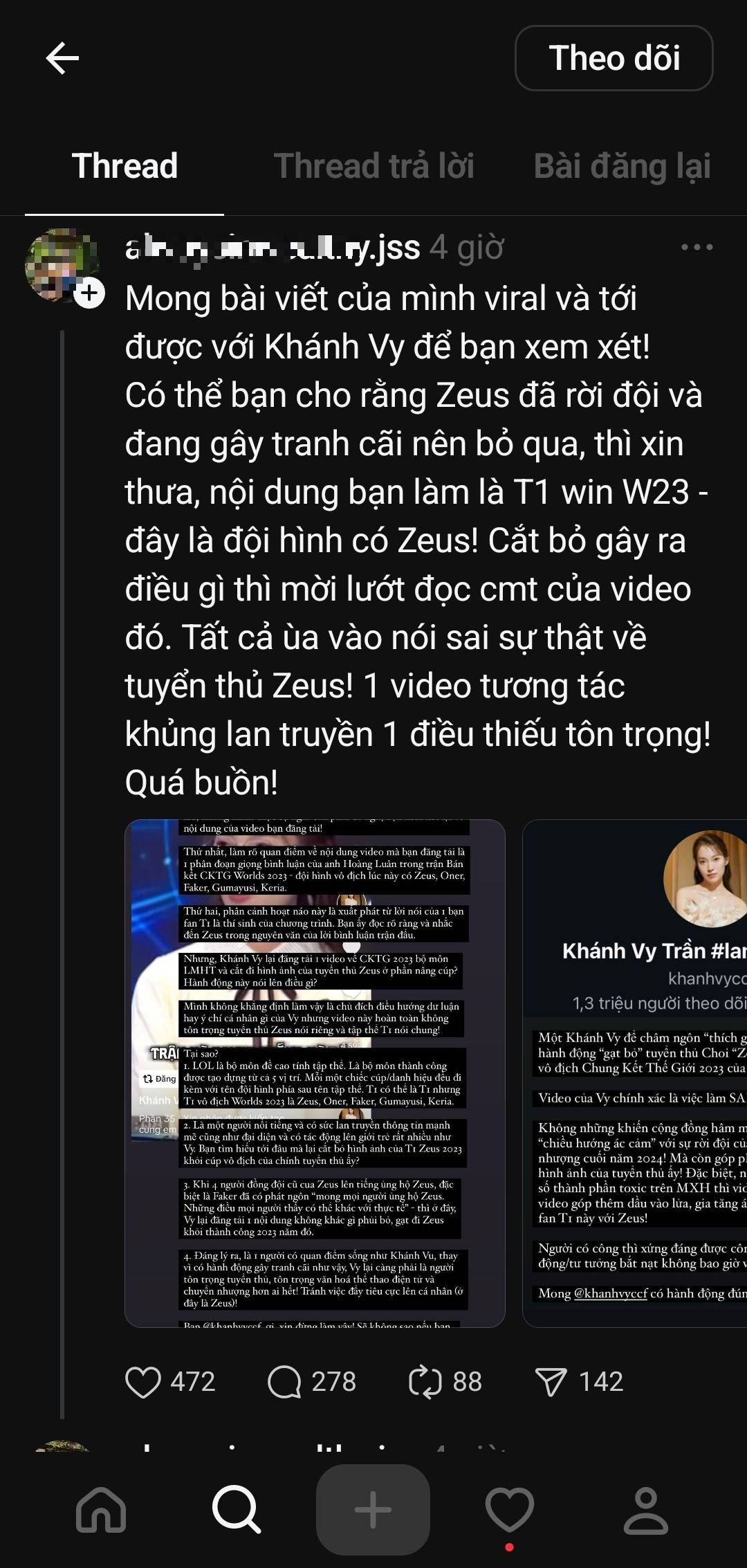 Các fan Zeus còn nhắc nữ MC và mong bài đăng viral