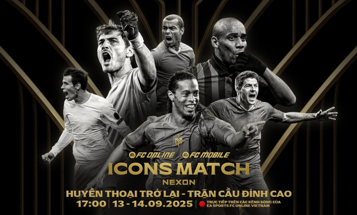ICONS Match 2025: Các huyền thoại bóng đá trở lại - Tái hiện ký ức huy hoàng- Ảnh 1.