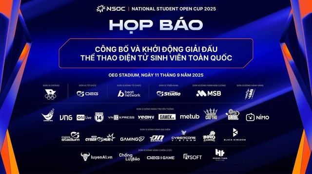 NSOC 2025 chính thức khởi tranh: Giải đấu Esports sinh viên hàng đầu Việt Nam trở lại mùa 2, tổng giải thưởng lên tới 2 tỷ đồng- Ảnh 1.