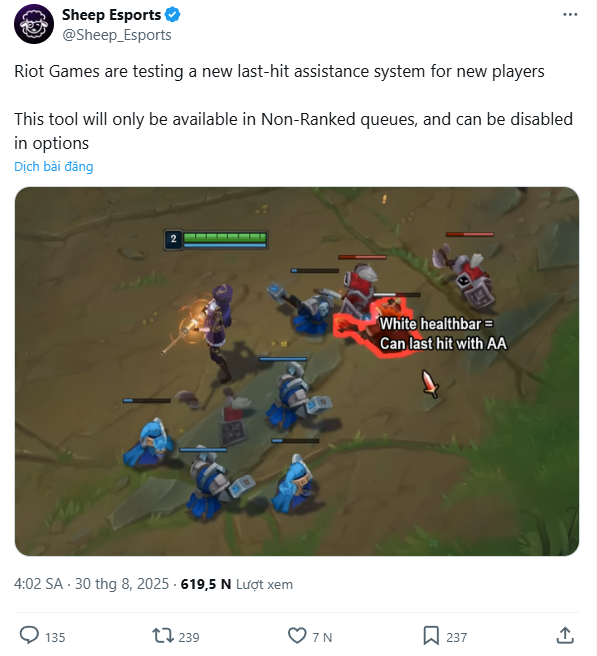 [LMHT] Riot ra mắt tính năng mới cho LMHT khiến cộng đồng dậy sóng tranh luận