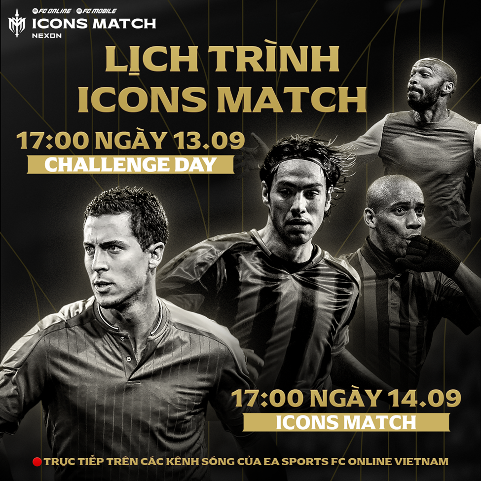 Nhiều Huyền Thoại Bóng Đá Tái Xuất tại ICONS Match 2025